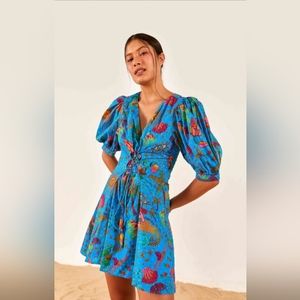 FARM Rio NWT Ocean Stories Mini Dress
